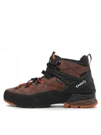 Buty trekkingowe męskie - Aku Trekkingi Rock Dfs Mid Gtx Gore-tex 718 Brązowy - miniaturka - grafika 1
