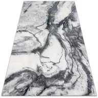 Dywany - Uniwersalny dywan winylowy Czarno-biały marmur 140x210 cm - miniaturka - grafika 1