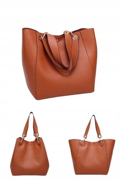 Torebka Damska Skóra Pu Długi Pasek Uchwyt Mała Kosmetyczka