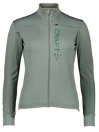 Kurtki i kamizelki sportowe damskie - Craft Kurtka kolarska "Core Bike SubZ" w kolorze szarozielonym - miniaturka - grafika 1