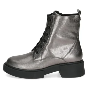 Botki szare metaliczne Nikita [25101-43-248] [Rozmiar: 40] - Botki damskie - miniaturka - grafika 1