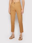 Spodnie damskie - United Colors Of Benetton Spodnie materiałowe 4S8L550W4 Brązowy Slim Fit - miniaturka - grafika 1