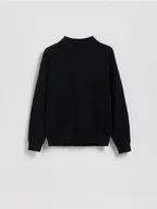 Bluzy dla chłopców - Reserved - Sweter ze stójką - czarny - miniaturka - grafika 1