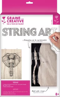 Graine Creative Graine Creative Obrazek z gwoździ i muliny Słoń GC-100657 - Zabawki kreatywne - miniaturka - grafika 1