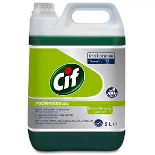 Cif Diversey Płyn do ręcznego mycia naczyń, koncentrat, cytrynowy, 5L, Dishwash Extra Strong Lemon Diversey 7519461 7519461 - Płyny do naczyń - miniaturka - grafika 1