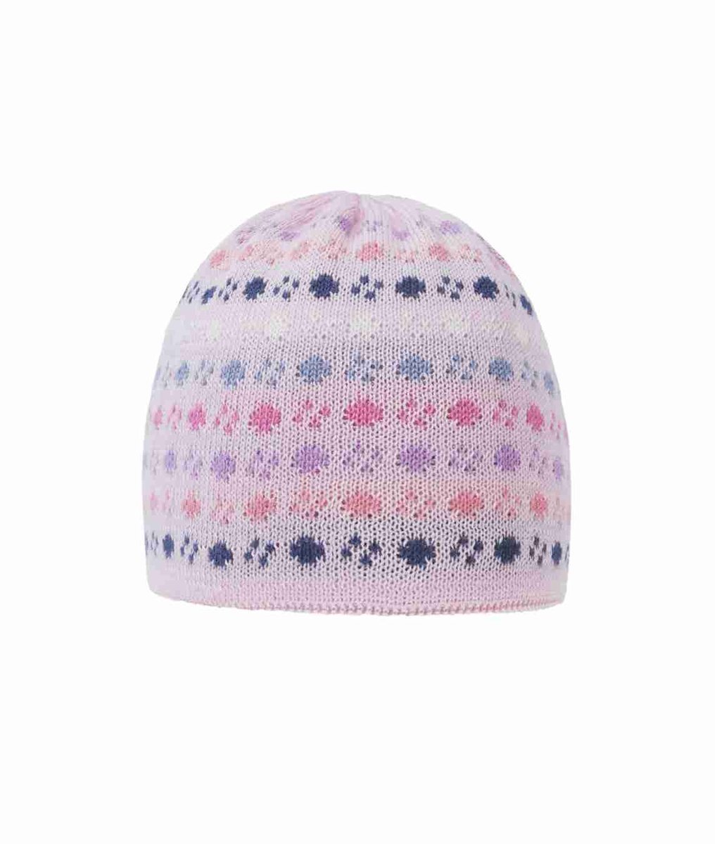 Czapka dziewczęca, jasnoróżowa, wzorki, Döll