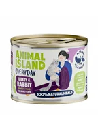 Mokra karma dla kotów - ANIMAL ISLAND Everyday Indyk z Królikiem 200g bezzbożowy mus dla kotów powyżej 3 miesiąca - miniaturka - grafika 1