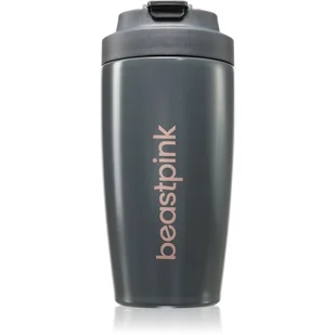 BeastPink Thermo Mug kubek termiczny ze słomką kolor Grey 500 ml - Kubki termiczne - miniaturka - grafika 1
