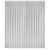 Firany - Firana Na Taśmie Z Miękkiego Woalu Simone 300X300 Biała - miniaturka - grafika 1