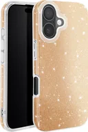 Etui i futerały do telefonów - Avizar, błyszczące etui na telefon iPhone 16 - ultracienkie i odporne na wstrząsy, złote - miniaturka - grafika 1