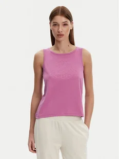Kappa Top Logo Gria 382129W Fioletowy Regular Fit - Koszulki i topy damskie - miniaturka - grafika 1