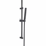 Zestawy prysznicowe - LAVEO NLP 71A2 PRETTO Zestaw natryskowy na drążku Długość drążka: 700 mm Wymiar słuchawki: 221x32 mm Długość węża: 1500 mm Wykończenie: czarne - miniaturka - grafika 1