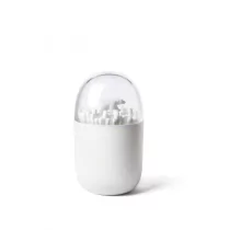 Unbekannt Qualy roaming Bear Cotton Bud Holder  White [A] 521707400 - Koszyki łazienkowe - miniaturka - grafika 1