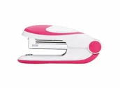 Zszywacze biurowe - Zszywacz Deli do 25 kartek, 24/6 & 26/6 biało-różowy - miniaturka - grafika 1