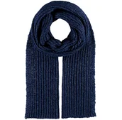 Apaszki i szaliki męskie - Szalik Męski szal Wełna Wełniany niebieski granat - miniaturka - grafika 1