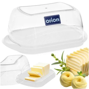MASELNICZKA PLASTIKOWA PRZEZROCZYSTA MASELNICA POJEMNIK NA MASŁO ORION 150459 - Inne naczynia kuchenne - miniaturka - grafika 1