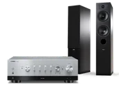 Zestawy stereo - Yamaha R-N800A (srebrny) + Tesi 5 (czarny) - miniaturka - grafika 1