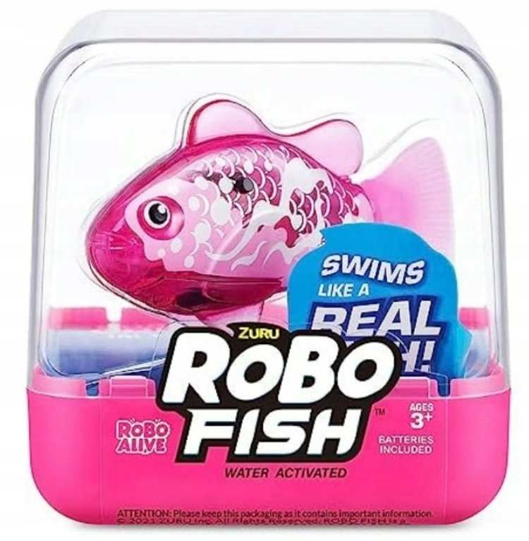 ZURU Robo Fish Rybka pływająca rybka Różowa