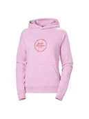 Bluzy damskie - Bluza dresowa damska HELLY HANSEN W Core Graphic Hoodie różowy XS - miniaturka - grafika 1