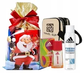 Kosmetyczki, organizery i kuferki - Perfumy Adidas Get Ready + Dezodorant + Kosmetyczka Prezent Dla Kobiety - miniaturka - grafika 1