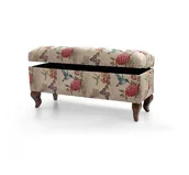 Ławki do przedpokoju - Pufa ławka ze schowkiem kufer MAXI BIRDS - miniaturka - grafika 1