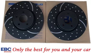 Przednia NAWIERCANA NACINANA tarcza hamulcowa 320mm EBC seria GD Ford Escape AWD 2013- - Tarcze hamulcowe - miniaturka - grafika 3