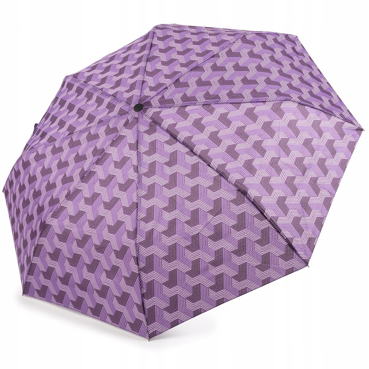 Parasol Składany Automatyczny XL Parasolka Pokrowiec Duży Fioletowa 95cm