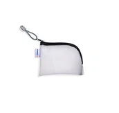 Etui na dokumenty i karty - HERMA 20244 etui podróżne, z zamkiem błyskawicznym, A7, przezroczyste, czarne, mała, zamykana kieszeń z zamkiem błyskawicznym, kosmetyczka na telefon komórkowy, kabel do ładowania, kosmetyki, - miniaturka - grafika 1