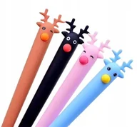 Cienkopisy - Długopisy świąteczne RENIFERY na ŚWIĘTA mikołajki ŁOŚ jeleń cienkopisy zima - miniaturka - grafika 1