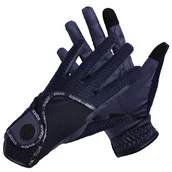 Rękawiczki jeździeckie - Equus Care Rękawiczki jeździeckie Soft Mesh Navy letnie - miniaturka - grafika 1