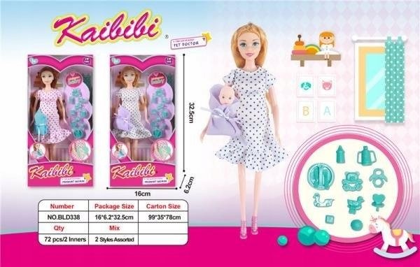 Lalka W Ciąży Zabawkowa Laleczka Dla Dziewczynek Lalki Śliczne Klasyczne