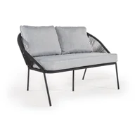 Sofy ogrodowe - Czarna 2-osobowa sofa ogrodowa Bonami Selection North - miniaturka - grafika 1