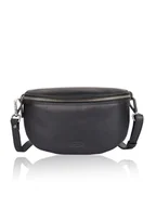 Torby sportowe - Bellicci Skórzana saszetka "Kalyn" w kolorze czarnym - 27 x 24 x 8 cm - miniaturka - grafika 1