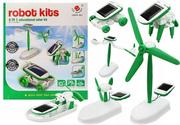 Roboty dla dzieci - LeanToys Edukacyjny zestaw robot solarny 6 w 1 - miniaturka - grafika 1