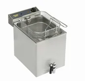 Frytownice gastronomiczne - Roller Grill Frytownica nastawna 1-komorowa z kranem 12 L - miniaturka - grafika 1
