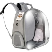 Transportery dla kotów - FURREVER FRIENDS CATVISION GREY - PLECAK TRANSPORTER DLA KOTA I PSA - miniaturka - grafika 1