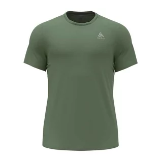 Koszulki i topy damskie - Koszulka z krótkim rękawem trekkingowa męska Odlo T-shirt F-DRY zielona - grafika 1