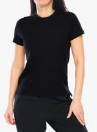 Bielizna sportowa damska - Smartwool W'S Perfect Crew Short Sleeve Tee, 001 black, M - miniaturka - grafika 1