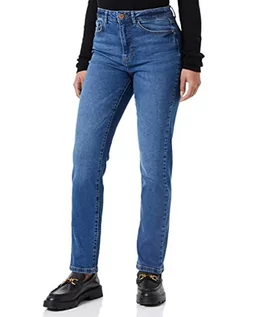 Spodnie damskie - Vila Viagnes Jo Mbd Hw Straight Jeansy damskie/Su-noos Jeans Medium Blue Denim, 42 W / 32L EU, niebieski (medium blue denim), 42W / 32L - grafika 1