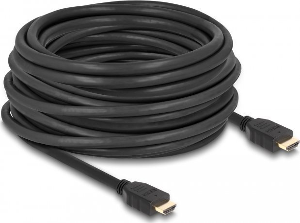 Kabel Delock Delock - Highspeed - HDMI-Kabel mit Ethernet - HDMI mannlich zu HDMI mannlich - 12 m - Schwarz - Support von 8K 60 Hz, bis zu 48 Gbps Datentransferrate 82007
