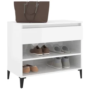Lumarko Szafka na buty, wysoki połysk, biała, 70x36x60 cm - Szafki na buty - miniaturka - grafika 5