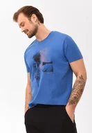 Koszulki męskie - T-shirt bawełniany, Comfort Fit, T-ROADBIKE - miniaturka - grafika 1