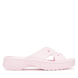 Klapki Crocs Cross Strap 210840 Różowy - Klapki i japonki damskie - miniaturka - grafika 1