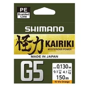 Żyłki wędkarskie - Plecionka SHIMANO Kairiki G5 0.13 mm / 150 m Pomarańczowy - miniaturka - grafika 1