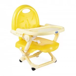 Chicco Pocket Snack krzesełko turystyczne kompaktowe żółte - Krzesełka do karmienia - miniaturka - grafika 1