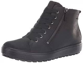 Botki damskie - ECCO Kobiety Soft 7 TRED GTX Hi Botki, czarny, 41 EU - grafika 1