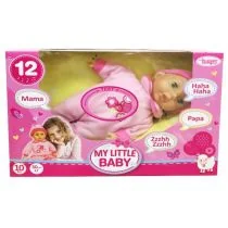 Bayer Lalka bobas My Little Baby 30cm z dźwiękiem 93007AA 93007AA - Lalki dla dziewczynek - miniaturka - grafika 1
