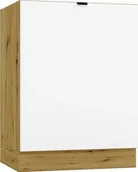 Szafki kuchenne - Szafka kuchenna stojąca GIANNA D60PC P/L biała alaska/dąb artisan STOLKAR - miniaturka - grafika 1