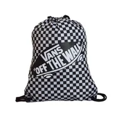 Plecaki - Worek plecak szkolny VANS Benched Bag Kratka Black/White - VN000HECY281 - miniaturka - grafika 1