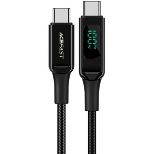 Acefast kabel USB Typ C - USB Typ C 2m, 100W (20V/5A) czarny (C6-03 Black) C6-03-C-C black - Kable USB - miniaturka - grafika 1
